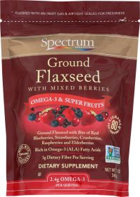 SPECTRUM ESSENTIALS: Ground Flaxseed with Mixed Berries