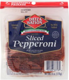 DIETZ AND WATSON: Sliced Pepperoni