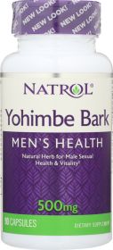 NATROL: Yohimbe Bark 500 mg