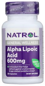 NATROL: Alpha Lipoic Acid 600 mg