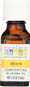 AURA CACIA: Pure Essential Oil Myrrh in Jojoba Oil