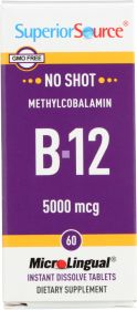 SUPERIOR SOURCE: No Shot Methylcobalamin B-12 5000mcg