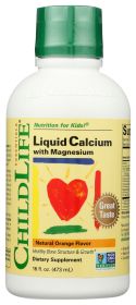 CHILDLIFE ESSENTIALS: Liquid Calcium with Magnesium Natural Orange Flavor