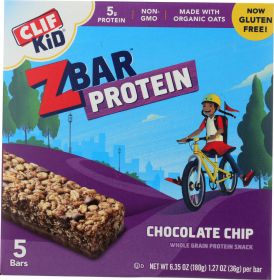 CLIF KID: ZBar Protein Chocolate Chip 5 Count