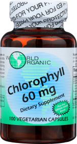 WORLD ORGANIC: Chlorophyll 60mg