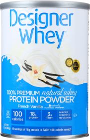 DESIGNER PROTEIN WHEY: 100% Premium Powder French Vanilla