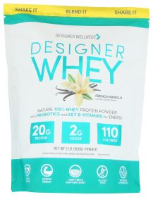 DESIGNER PROTEIN WHEY: 100% Premium Protein French Vanilla