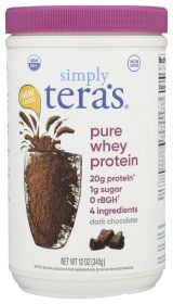 TERA'S WHEY: rBGH Free Whey Protein Fair Trade Dark Chocolate