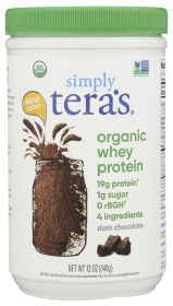 TERA'S WHEY: Grass Fed Organic Whey Protein Fair Trade Dark Chocolate