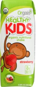 ORGAIN: Healthy Kids Organic Nutritional Shake Strawberry Gluten Free Non GMO Kosher