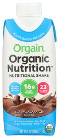 ORGAIN: Organic Vegan Nutritional Shake Smooth Chocolate