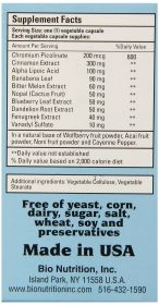 BIO NUTRITION: Blood Sugar Wellness