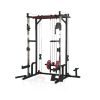 Power cage with LAT PullDown and Weight Storage Rack Optional Weight Bench, 1400 lb Capacity Power Rack for Home and Garage Gyms, Multiple Accessory S