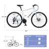 21 Speed Hybrid bike Disc Brake 700C Road Bike For men women's City Bicycle