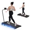 NEW Folding Walking Pad Under Desk Treadmill for Home Office -2.5HP Walking Treadmill With Incline Bluetooth Speaker 0.5-7.5MPH 265LBS Capacity Treadm