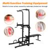 Power Tower with Bench Pull Up Bar Dip Station Adjustable Height Dip Stand Heavy Duty Multi-Function Fitness Rack