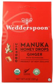 WEDDERSPOON: Organic Manuka Honey Drops Ginger