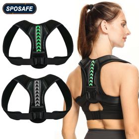 Adjustable Back Shoulder Posture Corrector Belt Clavicle Spine Support Reshape Your Body Home Office Sport Upper Back Neck Brace (Color: Purple, size: 3XL-weight 135-150KG)