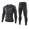 Men's Thermal Underwear Fleece Lined Performance Fleece Tactical Sports Shapewear Thermal Set