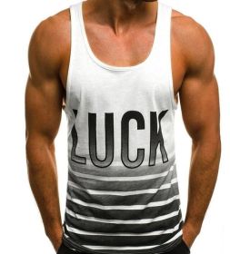 Men's Tank Top - Muscle Cut Tank (Color: White, size: XS)