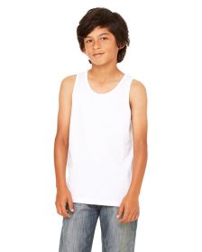 Youth Jersey Tank - BLACK - M (Color: White, size: S)