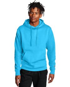 Adult Powerblend¬Æ Pullover Hooded Sweatshirt - ROYAL BLUE HTHR - S (Color: BLUE LAGOON, size: L)