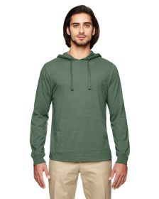 Unisex Blended Eco Jersey Pullover Hoodie - ASPARAGUS - XS (Color: ASPARAGUS, size: M)