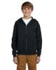 Youth 8 oz. NuBlend¬Æ Fleece Full-Zip Hooded Sweatshirt - J NAVY - L