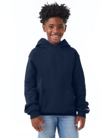 Youth Powerblend¬Æ Pullover Hooded Sweatshirt - BLACK - S (Color: Navy, size: XL)