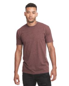 Unisex CVC Crewneck T-Shirt - WHITE - 5XL (Color: HEATHER MAROON, size: 3XL)